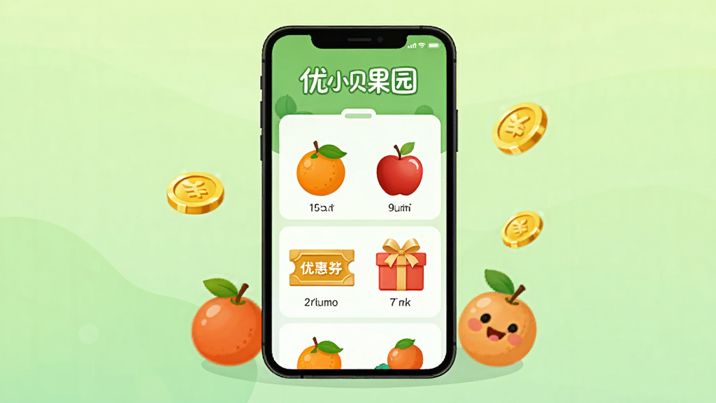 һ��չʾ����С����԰����ʵ�һ��̳ǵĲ廭������������һ���ֻ�����Ļ����ʾˮ���һ���Ʒ���б����г��ӡ�ƻ�����Ż�ȯ�����ͼ�꣬�ֻ��Ա�ɢ���Ž�Һ͹�ʵԪ�أ���������ǳ��ɫ���䣬�����������죬�������������ʸɾ����޶���Ԫ��