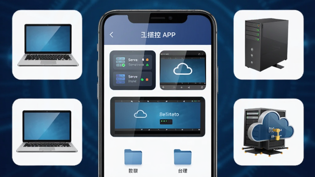 ��������һ�������ֻ���Ļ��ʾ�ƶ��ƿ�APP�����棬�����������ŷ�����״̬��Ƭ��Զ����������ͼ���ļ�����ͼ�꣬�ֻ���Χ�����űʼǱ����ԡ�̨ʽ�������Ʒ�����ͼ�꣬���ֲ��û���ʽ��ͼ���ֻ�λ�������ģ�����Ϊ����ɫ�Ƽ�������ϸ�����ֻ���Ļ�з����ʸУ�ͼ�����΢��Ч���������������ɾ����޶���Ԫ��