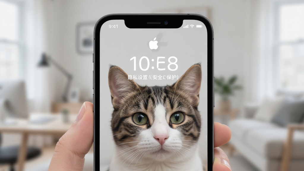 猫耳洞 隐私设置 安全保护 手机应用 锁屏界面 现代风格 高清画质 干净 无多余元素