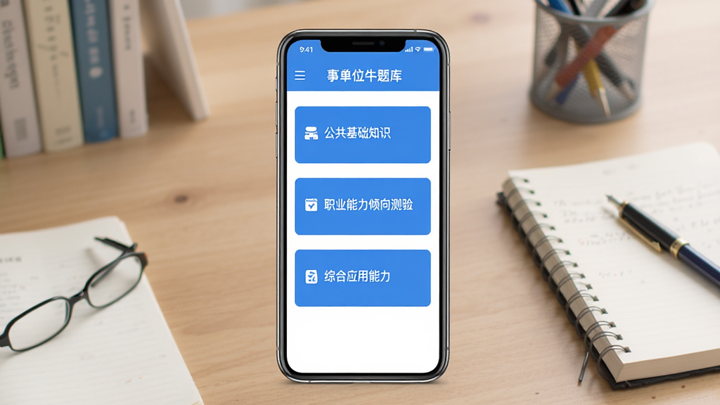 ��ҵ��λţ���APP������չʾ���ֻ���Ļ������ʾ�������б���������������֪ʶ��ְҵ����������顢�ۺ�Ӧ��������ģ�飬��������ˬ��������ɫ������Ϊ�������ľߣ����Ϊ��ƽ��UIչʾͼ��ϸ�����������ʸɾ����޶���Ԫ��