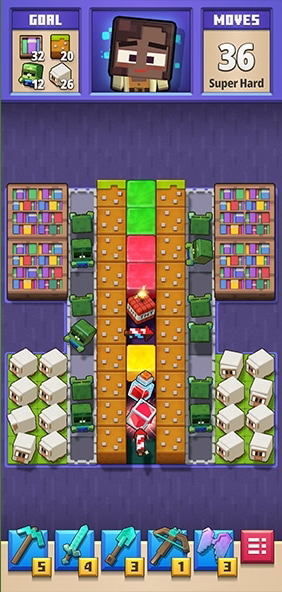 Minecraft Blast 安卓版 角色界面截图