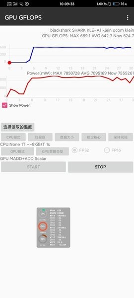 GPU GFLOPS0.80apk下载 手机GPU跑分数据对比与发热情况实测