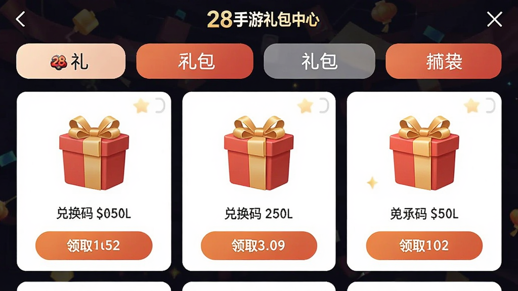 一张展示手机礼包领取界面的图片,主体为