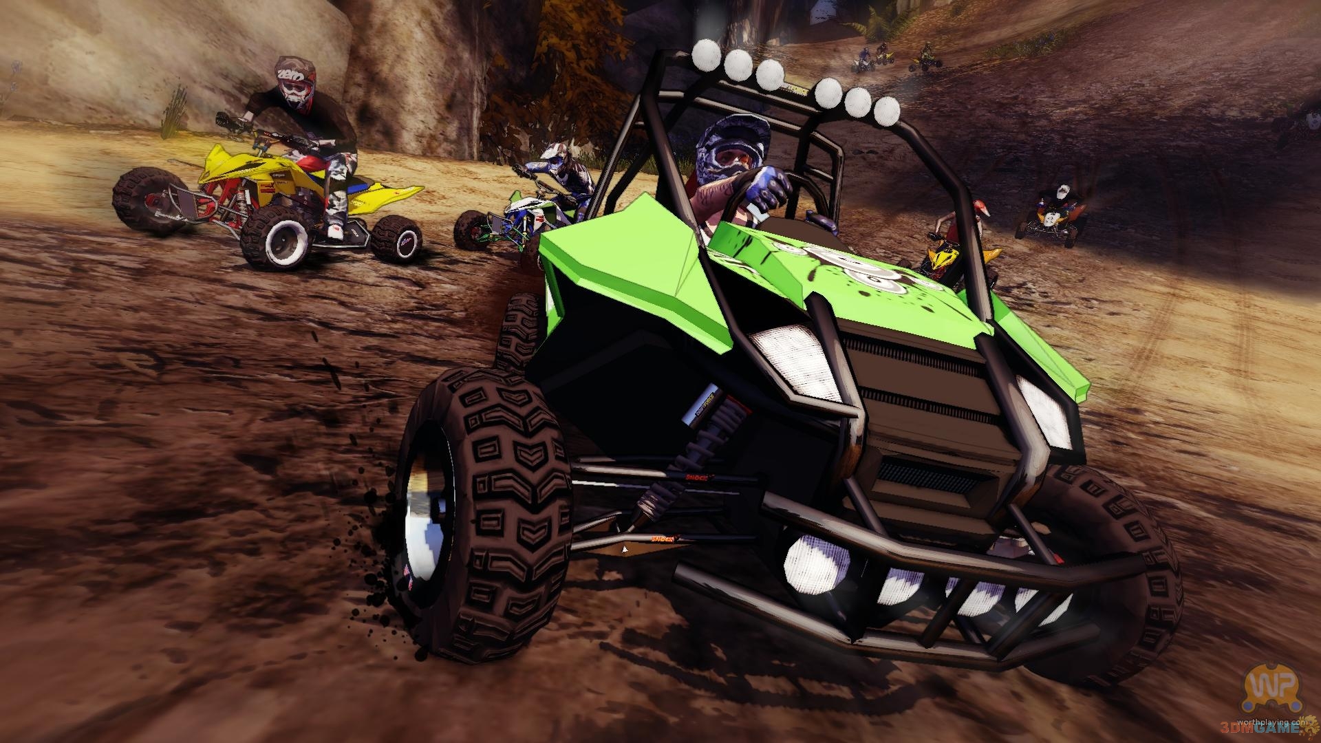 Ħ�з��������3DMoto Mad Racer 3D ҹ�����������ɳĮ������ս
