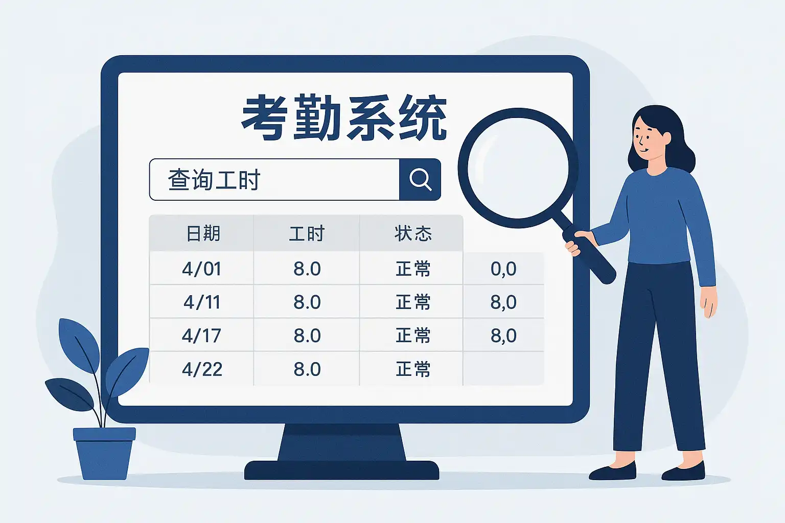 工时记录查询方法对比 手机端电脑端考勤核对场景