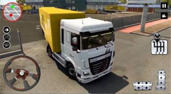 世界卡车大运输3DWorld Truck Grand Transport 3D 游戏驾驶画面 卡车行驶在公路上的真实体验截图
