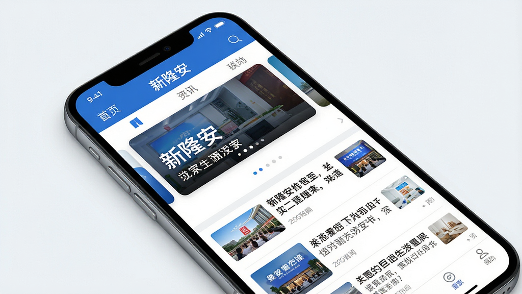 一张展示手机应用界面的图片,画面主体为一部智能手机,屏幕上显示着名为