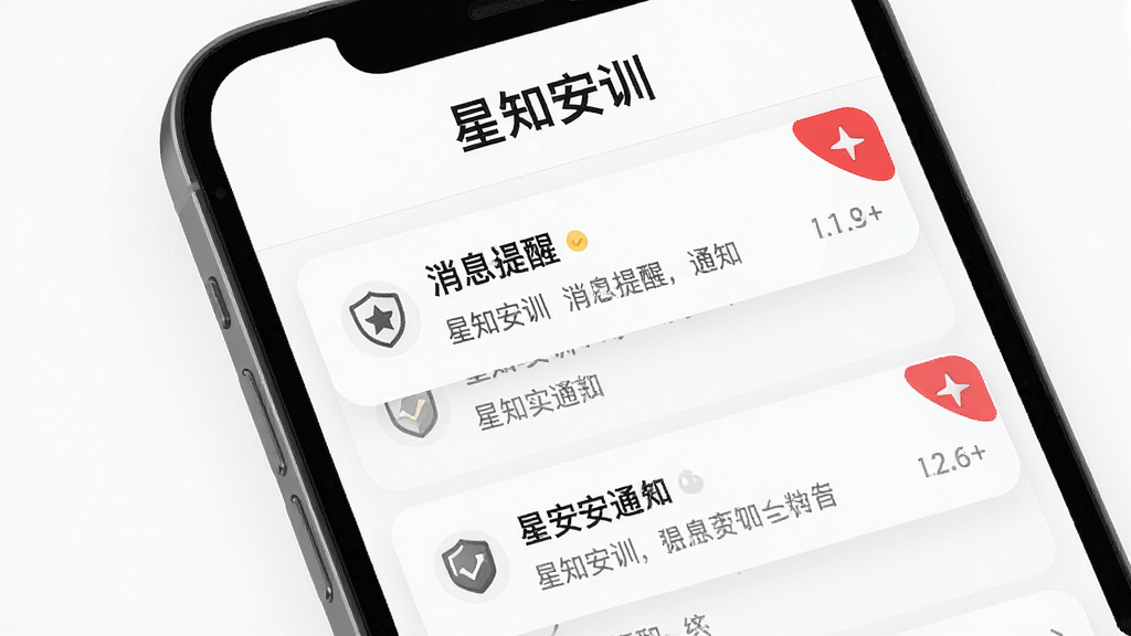 ��֪��ѵ��Ϣ����ҳ�棬�ֻ���Ļ��ʾ֪ͨ�б����ɫ�Ǳ꣬�����С���֪��ѵ����ʶ������Ϊ��ɫ������Լ��ϸ�����������ʸɾ����޶���Ԫ��