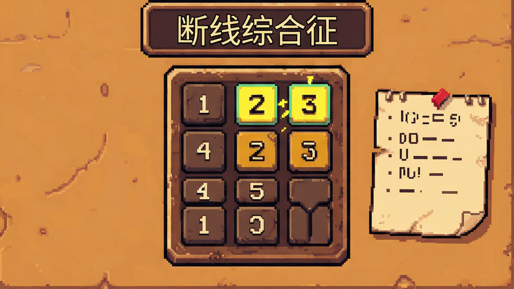 游戏解谜界面截图,画面中显示