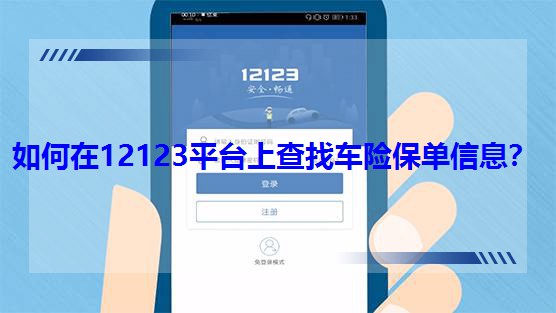 123车主车险免费查 安卓版 保单查询界面