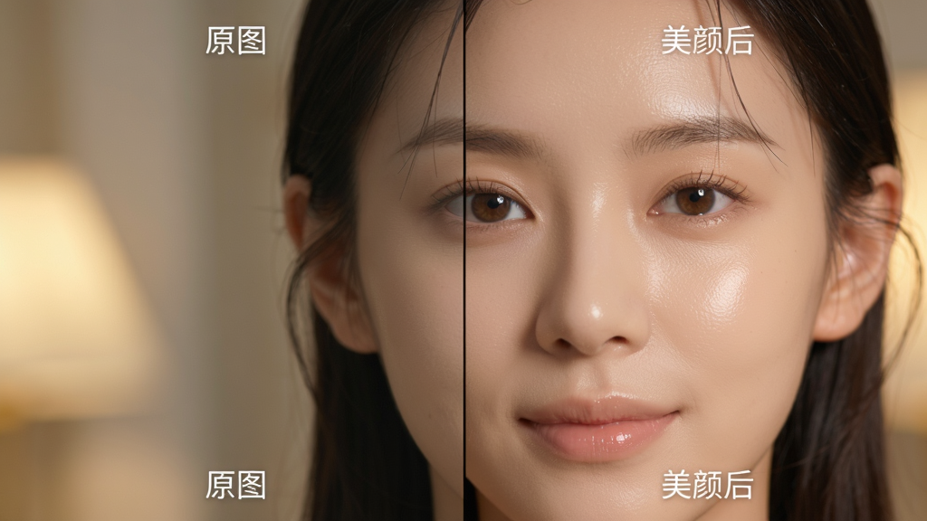 �������������չ�����д����������ΪŮ���沿��д�����ҷ����Աȣ�������ע���ġ�ԭͼ����������ע���ġ����պ󡱣��Ҳ��沿��ɫ����͸����������壬����Ϊ���ů�⣬���дʵ��Ȼ������ϸ��ɾ�