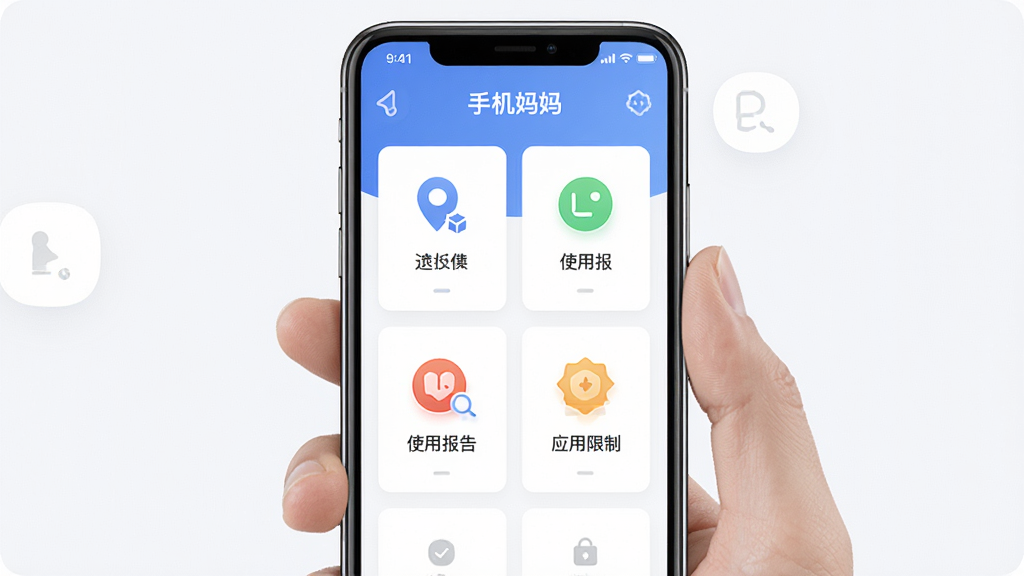 һ��չʾԶ�̹������ܵĽ���ʾ��ͼ��������һ���ֻ���Ļ��ʾ'�ֻ�����'��Զ�̿�����壬���ֲ��ÿ�Ƭʽ��ƣ��Ű������ˣ����Ƽ���Լ��ϸ�ڰ���Զ�̶�λ��ʹ�ñ��桢Ӧ�����Ƶ�ͼ�꣬��������������ɾ����޶���Ԫ��