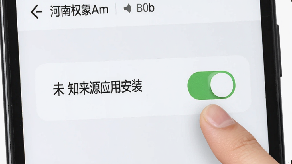 河南律师之家安卓手机安装权限设置示意图,画面展示手机设置界面中