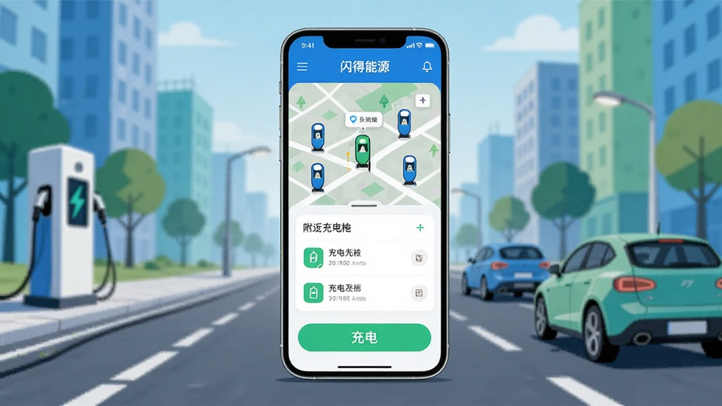 画面中央展示一部智能手机,手机屏幕上显示