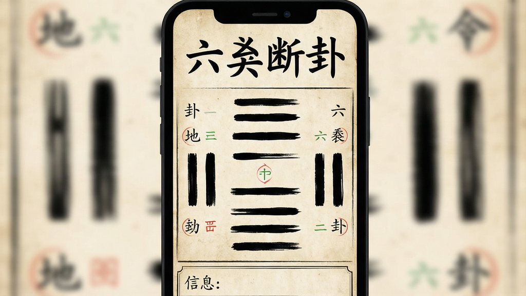 一幅竖版手机应用界面展示图,画面中央是一部黑色智能手机,屏幕显示