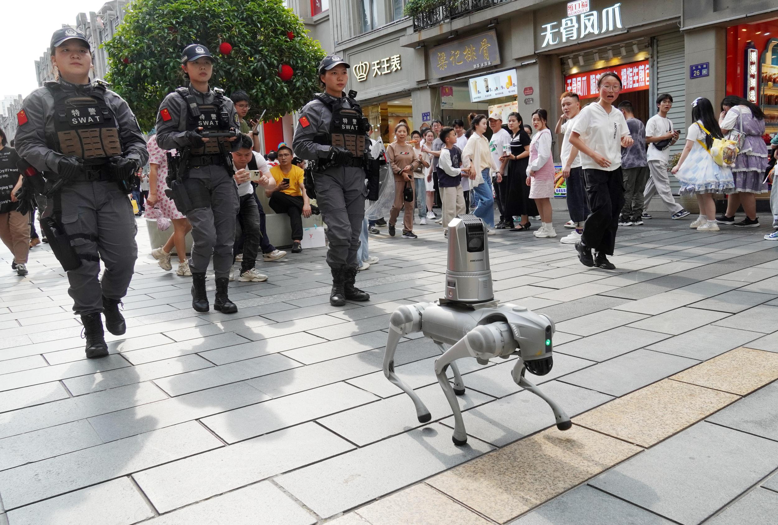 ��Ȯ����������Police Dog Robot �ڴ��ͻ�ֳ�ִ�а�������