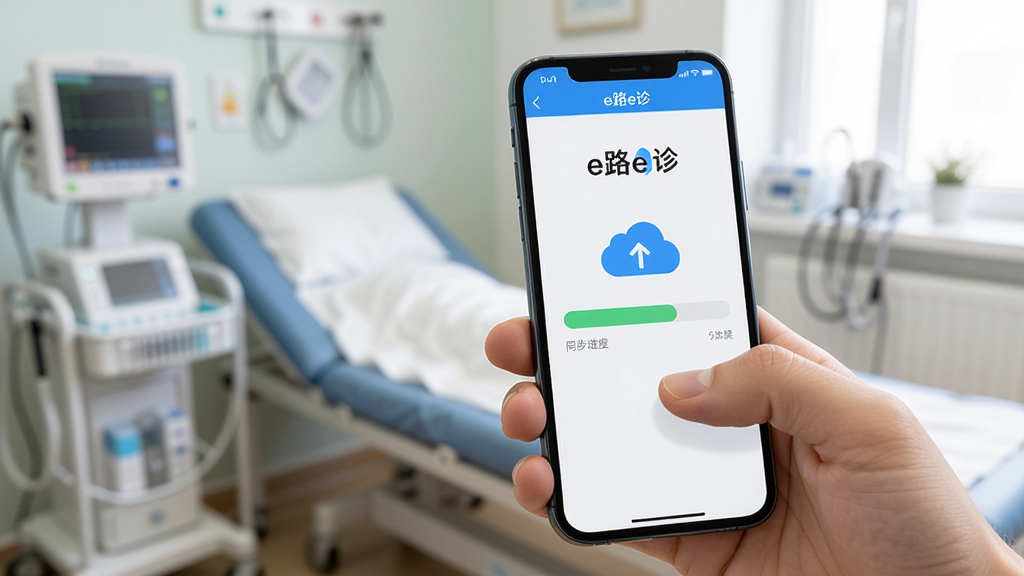 主体是一只手拿着手机,屏幕内展示