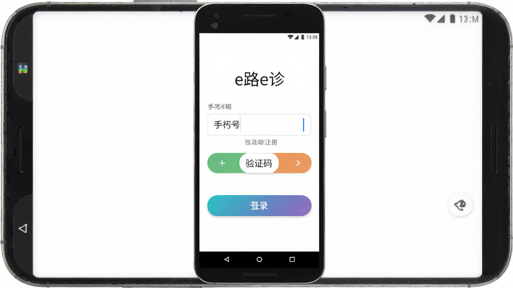 主体是一部安卓手机,屏幕内展示
