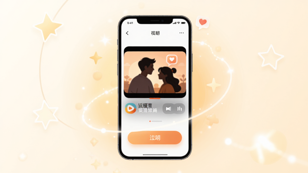 一张以“灵暖暖”软件为主题的温暖治愈风格宣传图,主体为一部智能手机屏幕中显示着短剧播放界面和暖色调的互动按钮,手机周围环绕着柔和的灯光和星星点点的光斑,布局采用居中构图,风格为现代扁平插画风,细节包括屏幕中的人物剪影和爱心图标,画质高清,画面干净,无多余元素