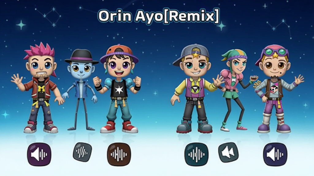 Orin Ayo[Remix]��ɫѡ����棬������չʾ������ͬ���͵Ŀ�ͨ���ֽ�ɫ��ÿ����ɫ�·�������Чͼ�꣬����Ϊ����ɫ�ǿգ���ɫ��ɫ���ޣ����ͳһ�������������ɾ�����