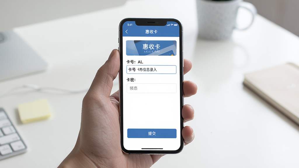 һ���ֻ�Ӧ�ò�������ͼ��������һֻ�����������ֻ����ֻ���Ļ����ʾ�����տ���APP�Ŀ�ȯ��Ϣ¼��ҳ�棬��Ļ���п��š����������͡��ύ����ť������Ϊ��Լ�����滷����������ͣ����Ϊдʵ��Ӱ�磬�����������ɾ��޶���Ԫ��
