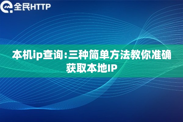 简易IP探测器查询本机公网IP结果展示页面