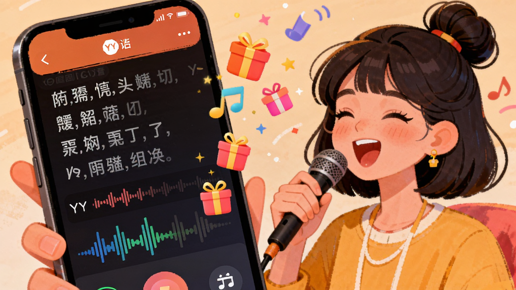 ����������һλ����Ů�������ֻ����裬�ֻ���Ļ��ʾYY����K����棬�������и�ʹ������������ֺ��������ﶯ��������Ϊ����λ�ڻ����Ҳ࣬�ֻ�����Ŵ�����ࣻ�Ű���ͻ�����ַ�Χ�����Ϊ��ů���õĲ廭���ϸ�ڰ���������Ч�ͷס���������������������Ͷ�룻����Ҫ����塢�ɾ����޶���Ԫ�ء�
