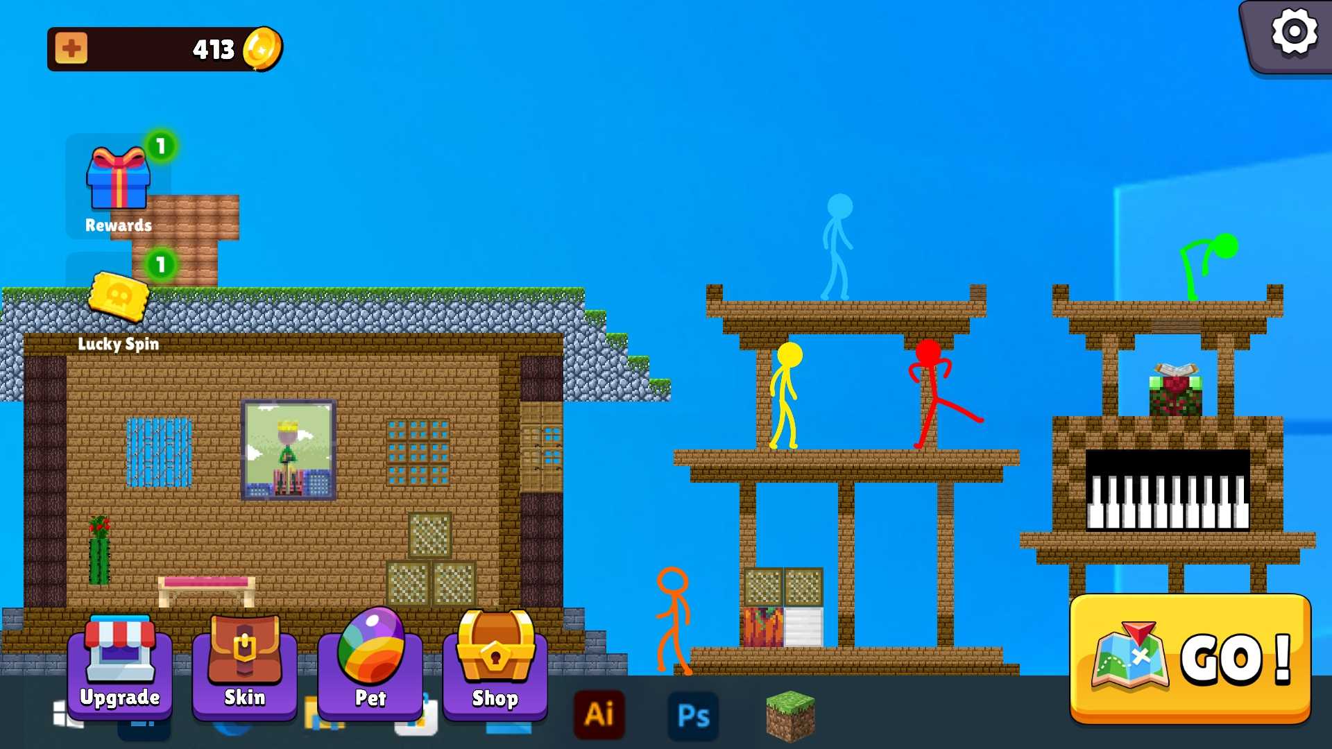���˴̿�ս��Stickman Extreme Parkour �̿͹ؿ��ܿἼ��