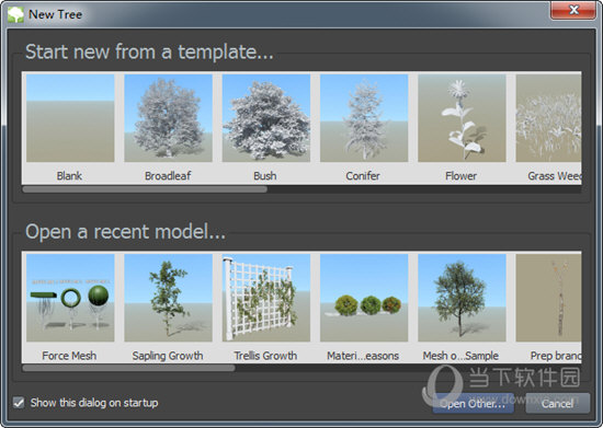 SpeedTree Modeler��άֲ����ģ�����ڵ������������ľ��̬����