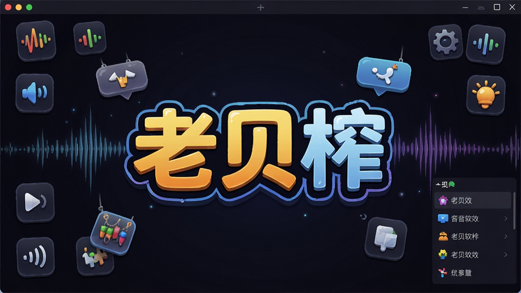老贝榨软件主界面展示,画面中央是醒目的