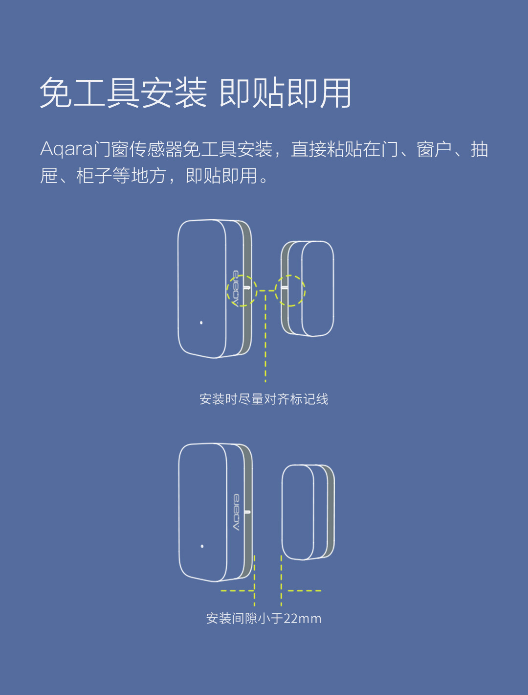 讯德卫士门窗传感器安装细节图
