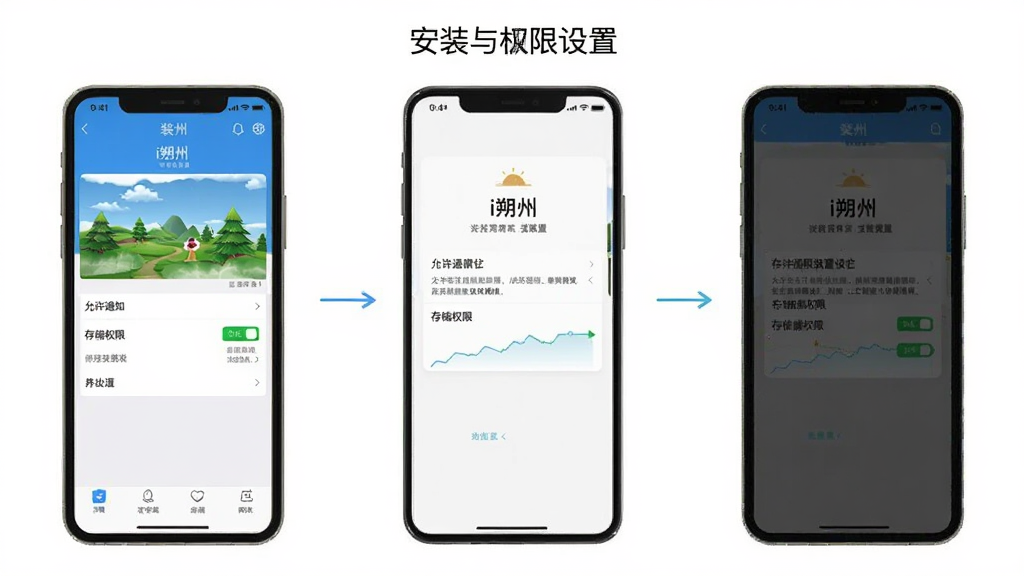 一张手机应用操作示意图,画面中展示