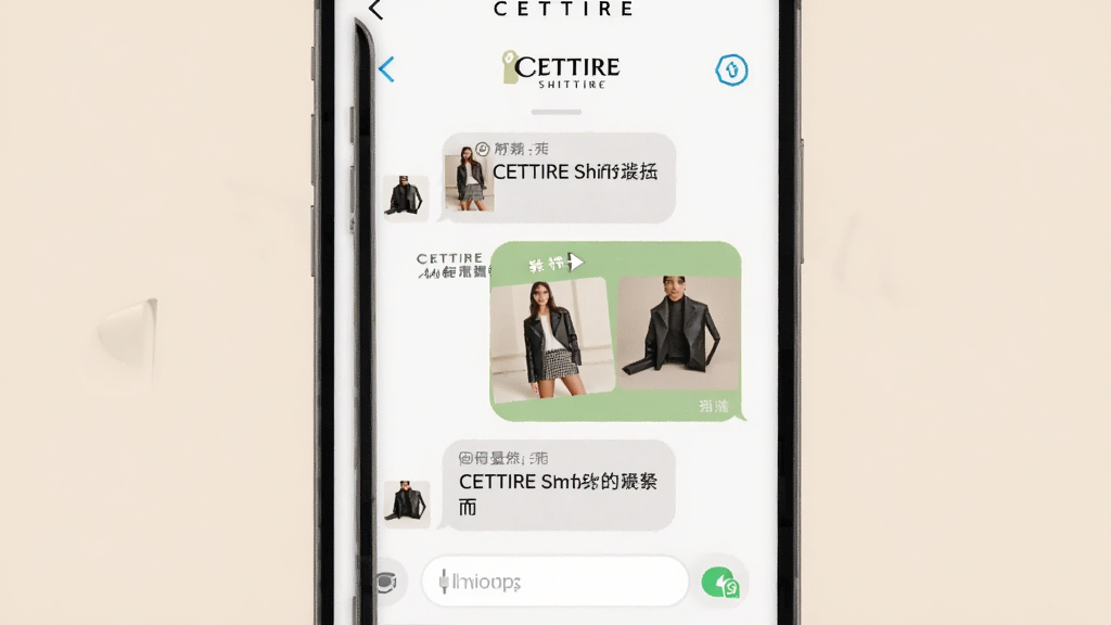 һ��CETTIREϣ����ͷ��Ի������AI����ͼ������չʾ�ֻ���Ļ�ϵ����촰�ڣ��Ի������а���ʱ�е�ƷͼƬ������Ϊ��͵���ɫ�����־��У���������Ѻã�ϸ�����������ʸɾ����޶���Ԫ��
