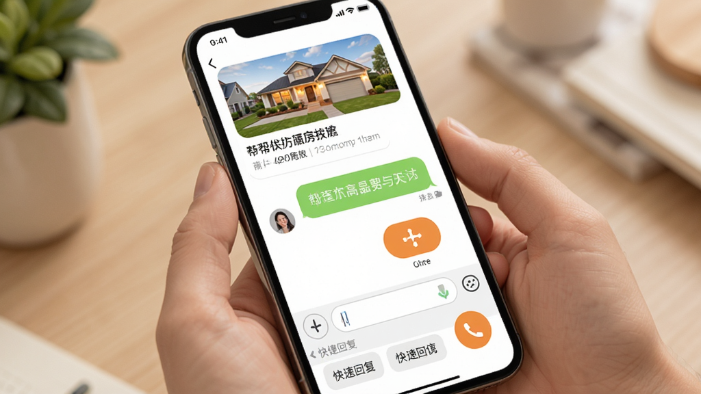 ����ҷ�APP��ϵ�������棬�������ֻ���Ļ��ʾ����Ի���Ͳ��Ű�ť���Ϸ��з�Դ����ͼ����ϢժҪ���·��������Ϳ�ݻظ�ѡ������Ѻã������ů�����ʸ��壬�ɾ��޶���Ԫ�ء�