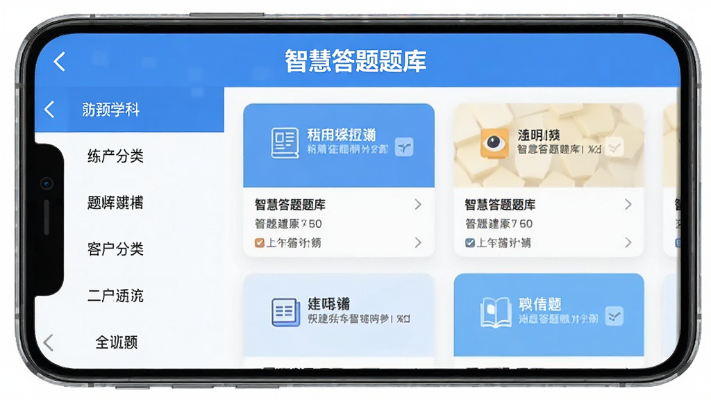 手机界面中展示
