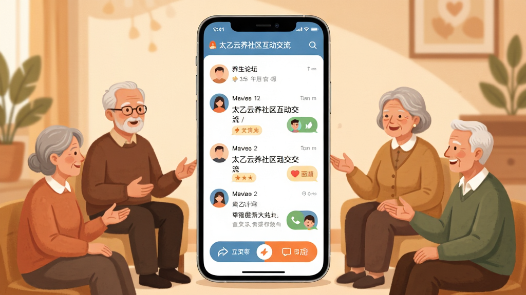 ̫���������������������棬����չʾ�ֻ���Ļ�е�������̳ҳ�棬�����û�ͷ�������б��ͻ�����ť����Ļ�Ա��м�λ��ͬ����ε��û�����Χ������������Ϊ�ֻ���Ļ���������Χ���ﻷ�ƣ����Ϊ��ܰ�Ѻõ��罻Ӧ�÷��ϸ�ڰ���ůɫ���������������������ݺͻ�Ծ�Ļ���ͼ�꣬���ʸ��壬�ɾ����ʣ��޶���Ԫ��