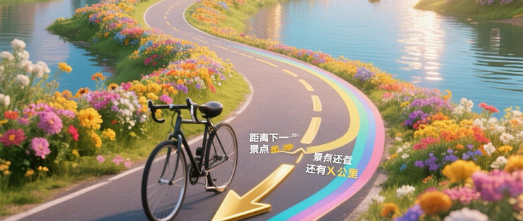 Outdooractive骑行路线路况分类风向风速信息展示
