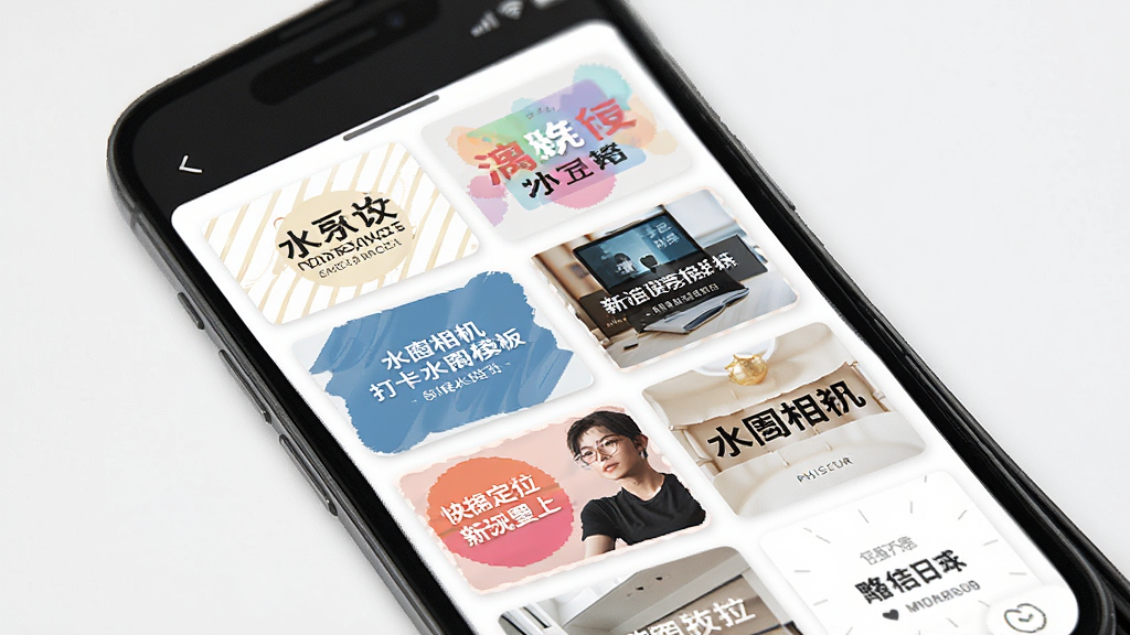 ˮӡ������ٶ�λ��ˮӡģ��ѡ����棬����չʾ�ֻ���Ļ�ڶ���ˮӡ��ʽ��������ʽ���У�ÿ��ģ������ͼ������ͬ�������Ű����ɫ���䣬�����������򣬷���ִ���Լ��ϸ�ڷḻ�����ʸɾ����޶���Ԫ��