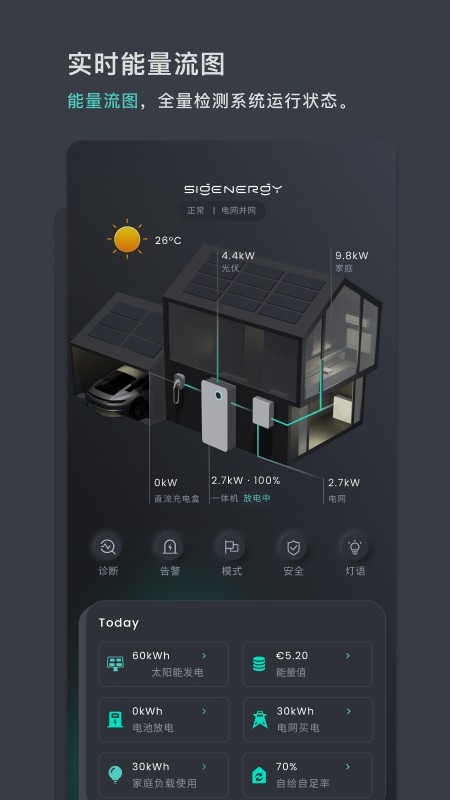 思格云安卓版 设备接入界面