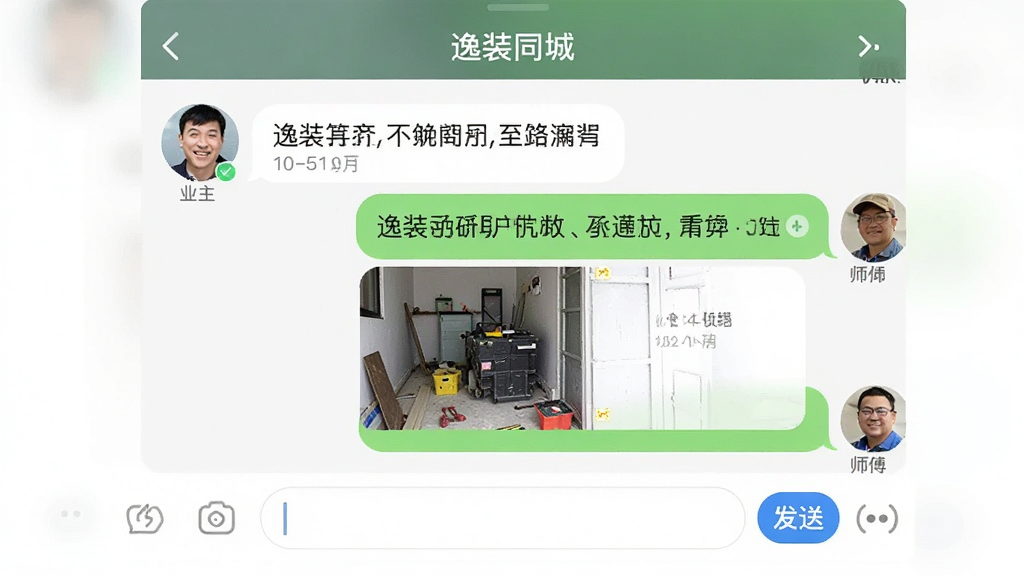 手机聊天界面展示