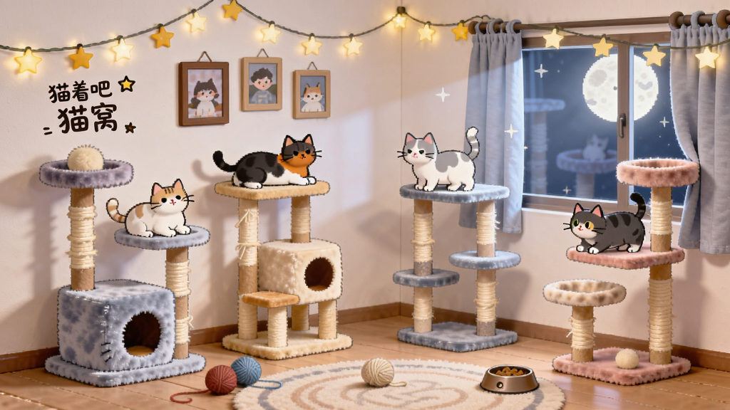 һ����ܰ�Ŀ�ͨ�����ڣ���ֻ��ͬ��ɫ��è���ڸ��Ե�è��������ˣ��ǽ�Ϲ����������ǵƴ����ذ�����ë�����ʳ�裬�������д�š�è�Ű� è�ѡ�������Ϊ����ʽ���ڳ��������Ϊ��ܰ�汾�磬ϸ���ϴ���͸���¹⣬������͸ɾ����޶���Ԫ��