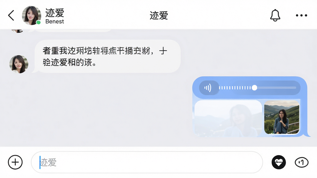 手机聊天界面截图,应用名称为