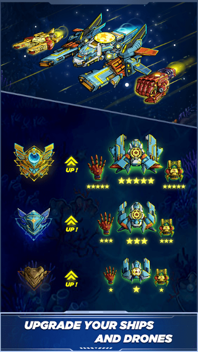 亚特兰蒂斯外星太空射手Atlantis Invaders游戏界面操作玩法截图