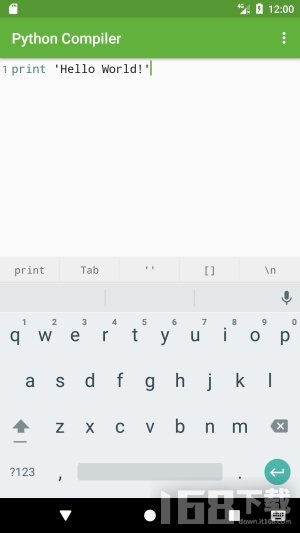 python代码编译器 安卓版 操作界面