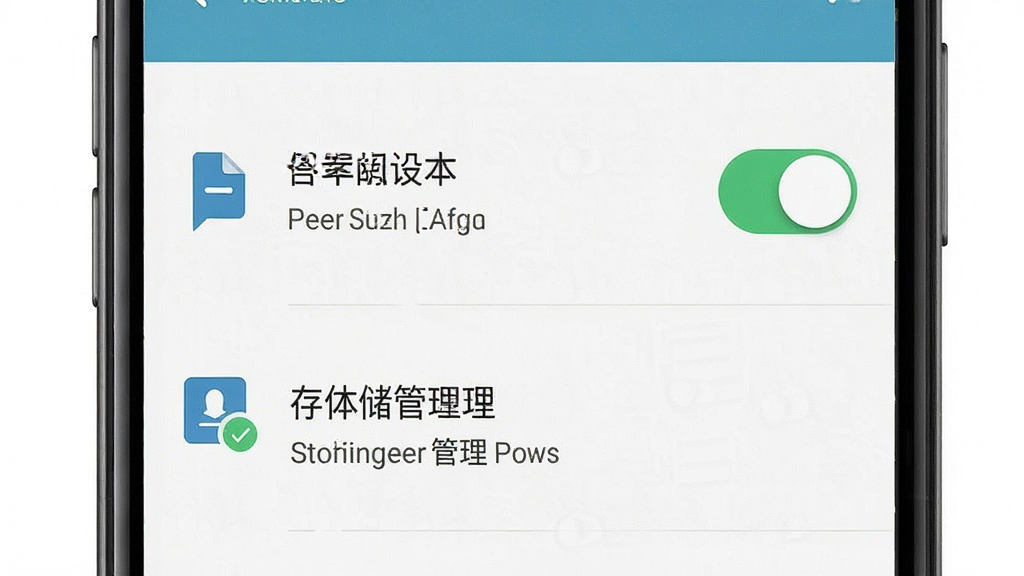 一张展示答案阅读设置界面的图片,主体为手机屏幕显示权限开关与存储管理选项,布局为列表式,排版清晰,风格为实用工具风,细节包括开关按钮、文字说明、图标,画质高清干净无多余元素