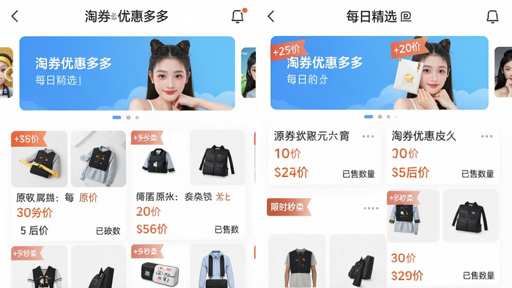 一张手机应用界面截图风格图片,展示