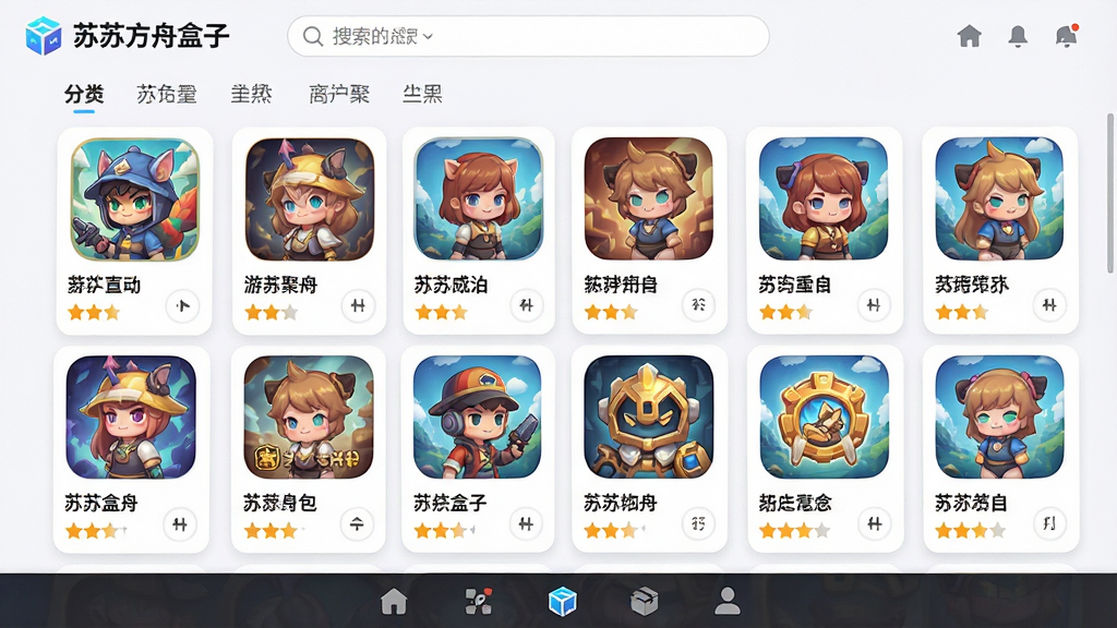 一幅展示游戏资源聚合界面的图片,画面主体是