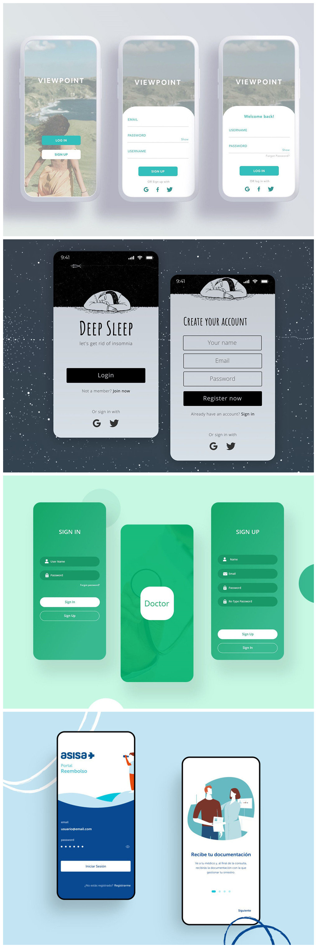 向点商业版app 注册登录和店铺设置界面