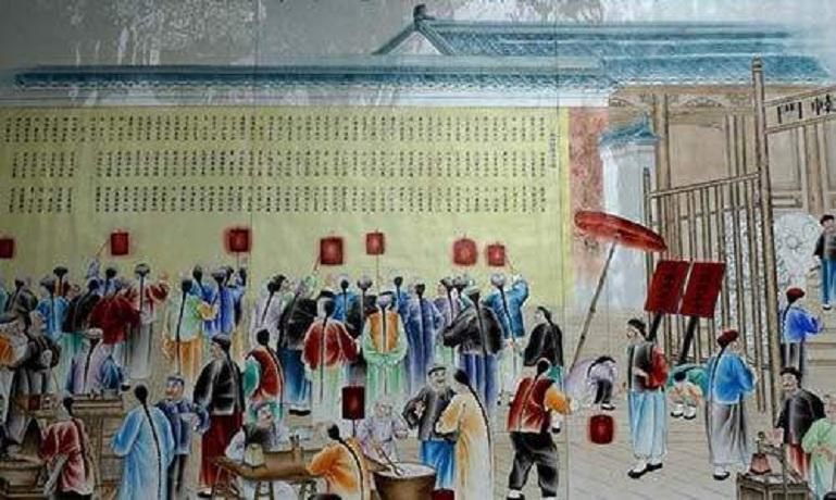 鹅状元古代状元游街配图