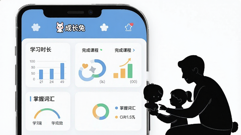 һ��չʾ�ɳ��üҳ������ݱ������Ĳ廭�������������ֻ���Ļ����ʾѧϰʱ������ɿγ̡����մʻ��ͼ�����Ա��мҳ��뺢�ӻ����ļ�Ӱ�����ֲ������½ṹ�Ű棬���Ϊ�ִ���Լ�磬ϸ�ڰ������ɳ��á�Logo�����ڱ��涥�������ʸ��壬�ɾ��޶���Ԫ��